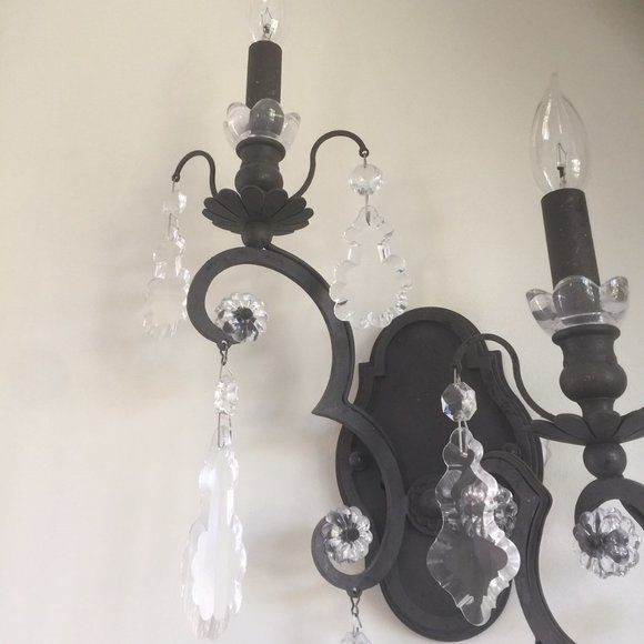 SCHONBEK 2-Light Versailles Wall Sconces Pair - Picture 4 of 9